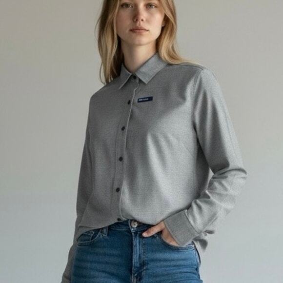 Cutter & Buck Women's Stretch Oxford Long Sleeve Easy Care Dress Shirt Size LG - Picture 1 of 11